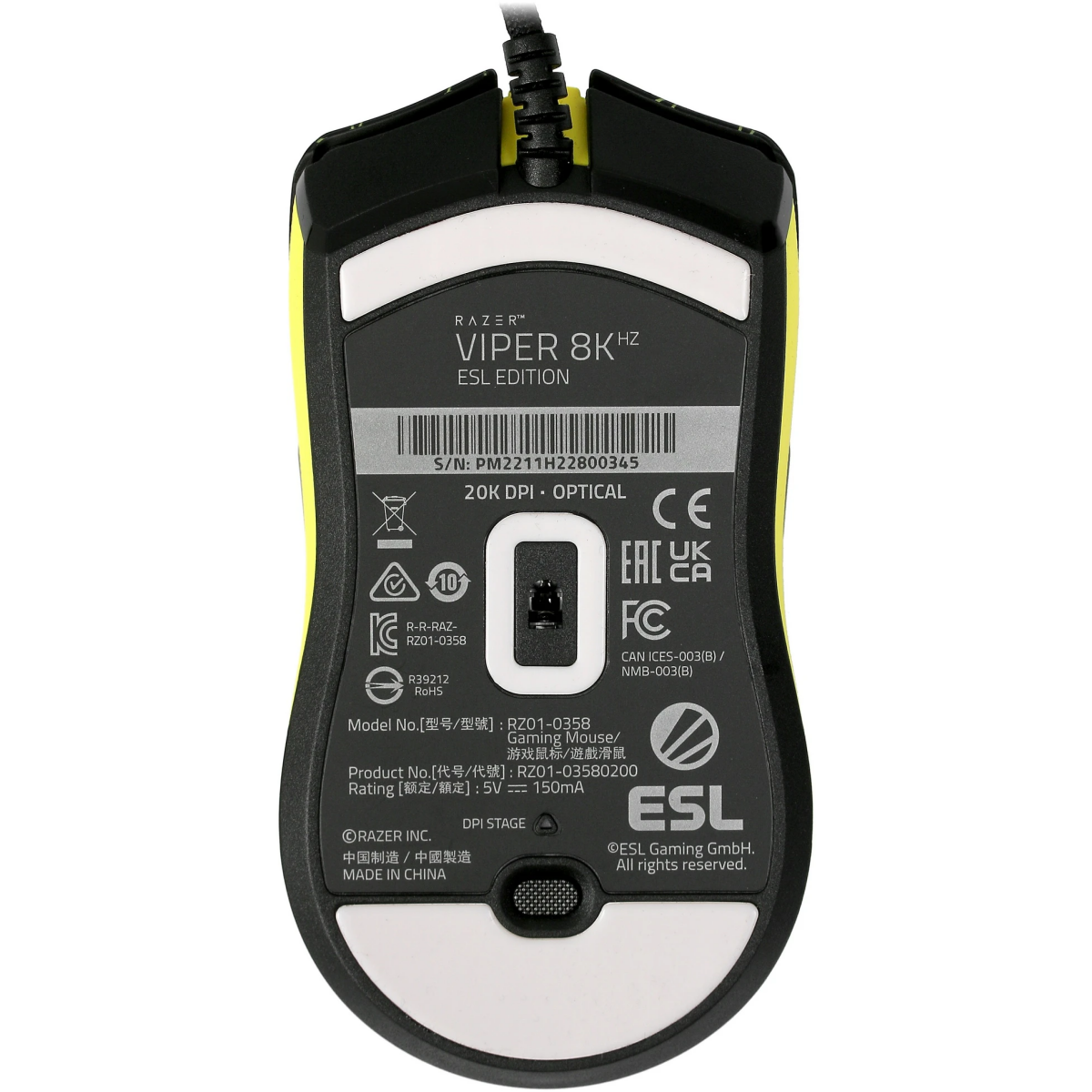 Мышь Razer Viper 8KHz ESL Edition - RZ01-03580200-R3M1 - фото 6