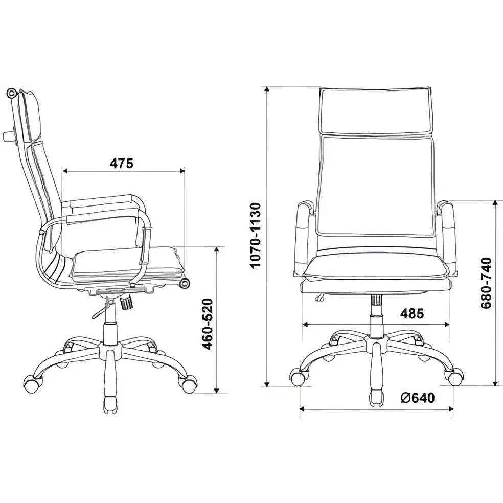 Офисное кресло Бюрократ CH-993 Grey - CH-993/GREY - фото 6
