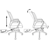 Офисное кресло Бюрократ MC-201 Black (MC-201/TW-11)