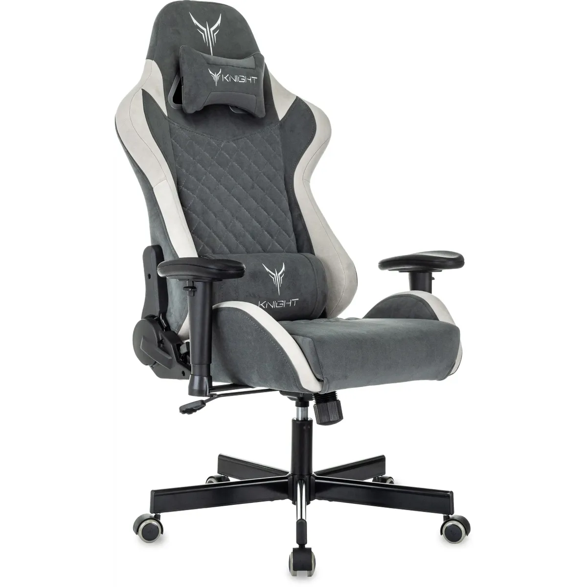 Игровое кресло Бюрократ Knight Regal Grey - KNIGHT REGAL FABR-GR