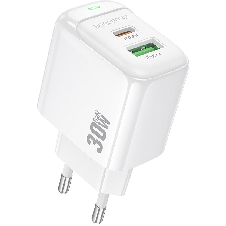 Сетевое зарядное устройство Borofone BAS44A 30W Potential White - 6941991113871 - фото 2