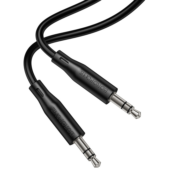 Кабель 3.5 Jack (M) - 3.5 Jack (M), 1м, Borofone BL26 Black - B-22170 - фото 4