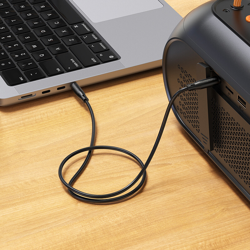 Кабель 3.5 Jack (M) - 3.5 Jack (M), 1м, Borofone BL26 Black - B-22170 - фото 7