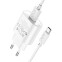 Сетевое зарядное устройство HOCO C109A Fighter White + Type-C Cable - 6931474784834 - фото 2