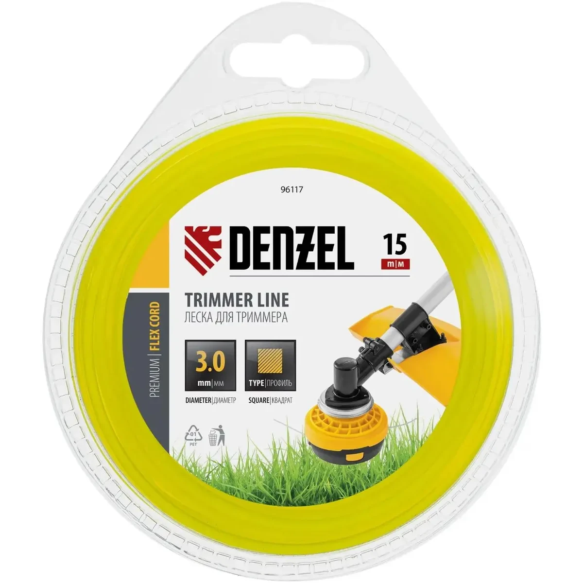 Леска для триммера Denzel 96117 - фото 2