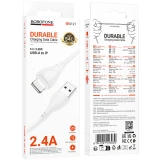 Кабель USB - Lightning, 1м, Borofone BX121 White (B-23030)