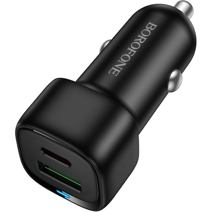 Автомобильное зарядное устройство Borofone BZ34B Black