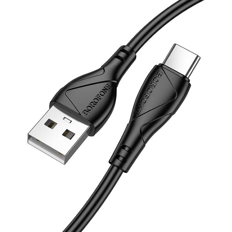 Кабель USB - USB Type-C, 1м, Borofone BX121 Black