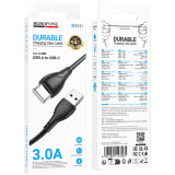 Кабель USB - USB Type-C, 1м, Borofone BX121 Black (B-23061)