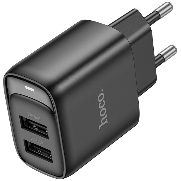 Сетевое зарядное устройство HOCO C141A Smart Black