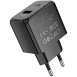 Сетевое зарядное устройство HOCO CS17A Wish Black (6942007638401)