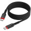 Кабель USB Type-C - USB Type-C, 1м, HOCO X59 Victory Black - 6931474794147 - фото 3
