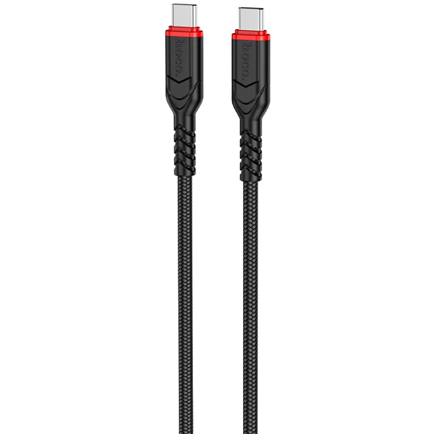 Кабель USB Type-C - USB Type-C, 2м, HOCO X59 Victory Black - 6931474794178