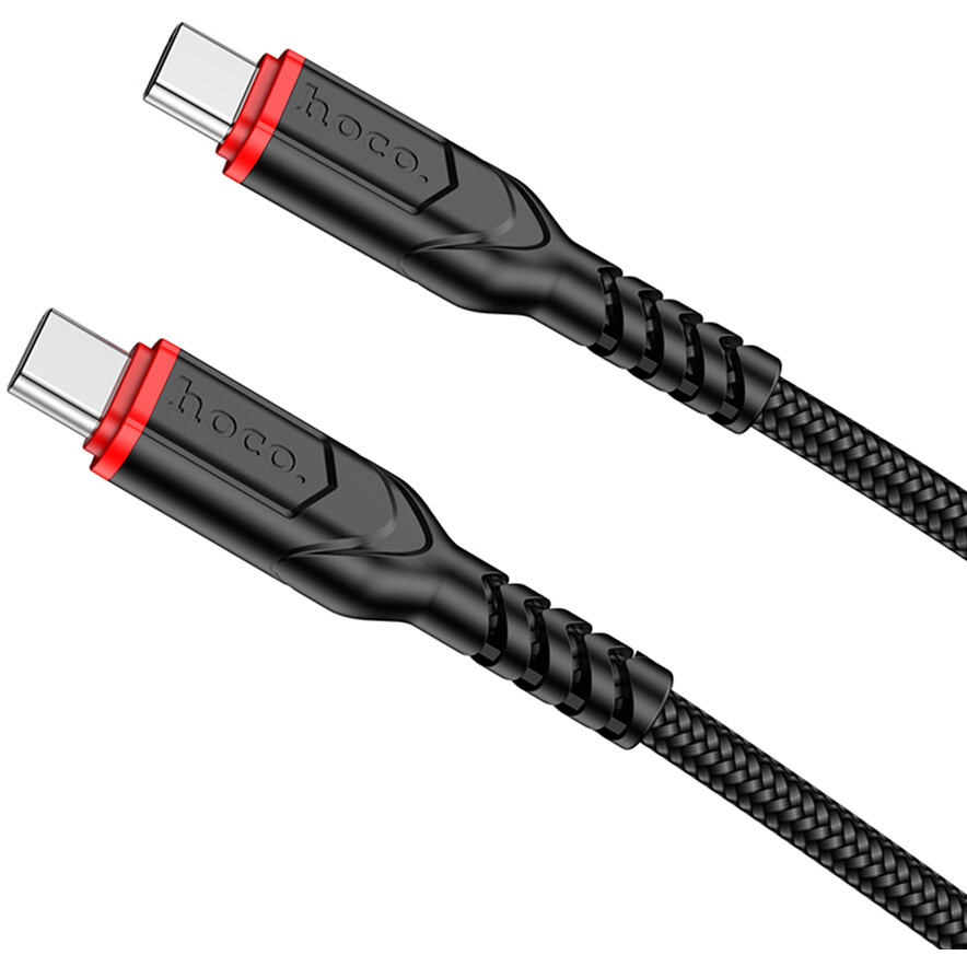 Кабель USB Type-C - USB Type-C, 2м, HOCO X59 Victory Black - 6931474794178 - фото 2