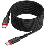Кабель USB Type-C - USB Type-C, 2м, HOCO X59 Victory Black (6931474794178)