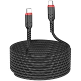 Кабель USB Type-C - USB Type-C, 3м, HOCO X59 Victory Black (6942007623087)