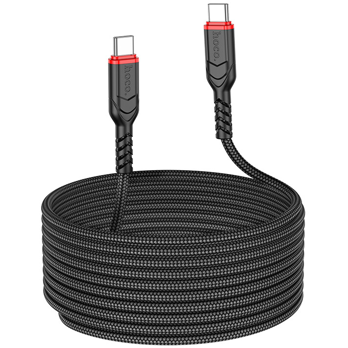 Кабель USB Type-C - USB Type-C, 3м, HOCO X59 Victory Black - 6942007623087 - фото 3