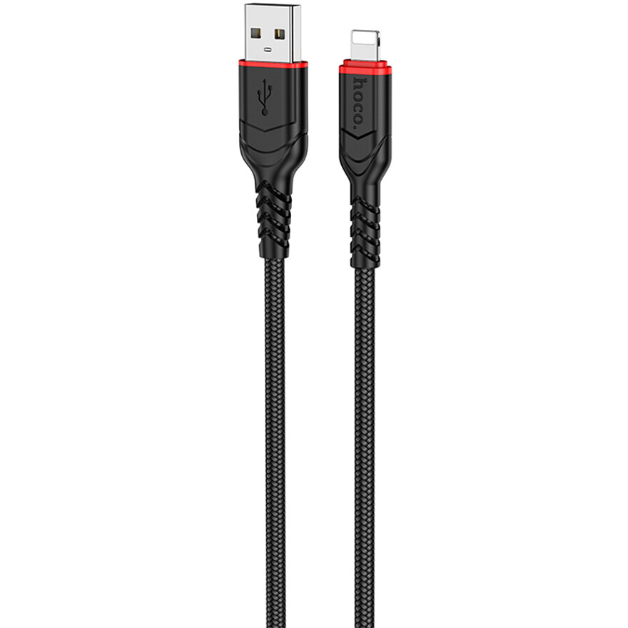 Кабель USB - Lightning, 2м, HOCO X59 Victory Black - HC-94055 - фото 2