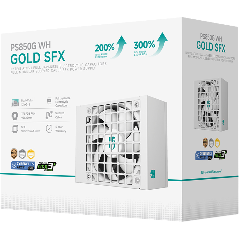 Блок питания 850W GamerStorm (DeepCool) PS850G WH - фото 8