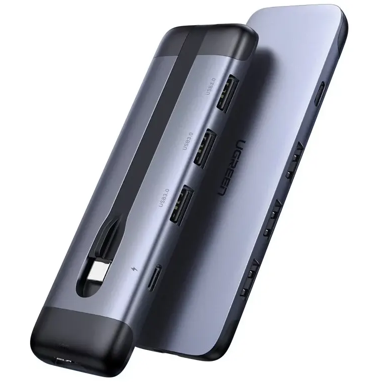 Док-станция UGREEN 5-in-1 Multifunction Adapter Gray (CM285) - 70408
