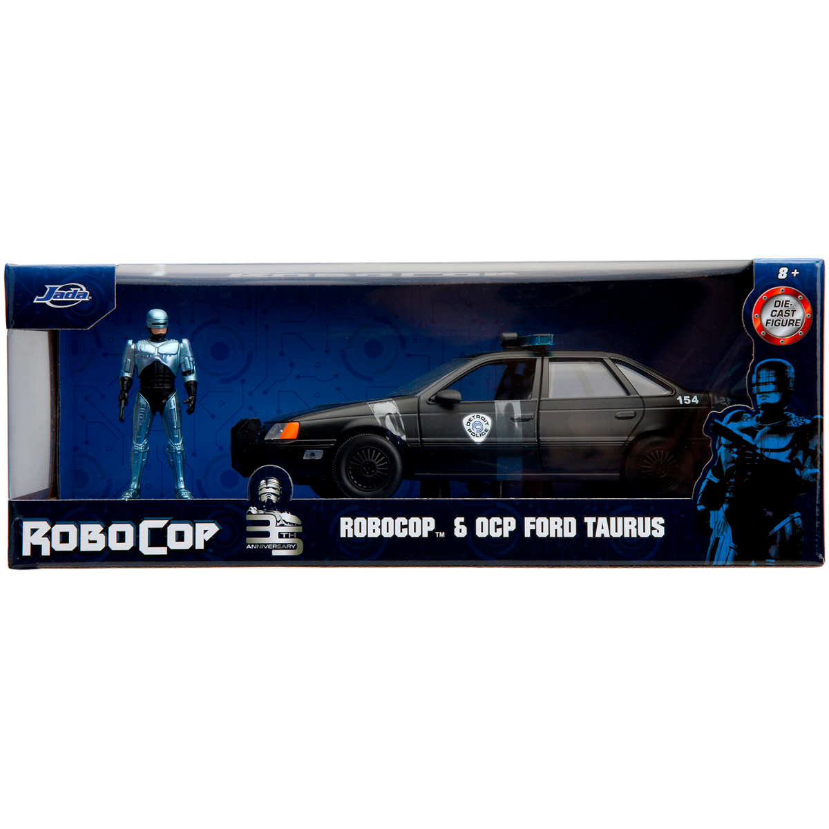 Коллекционная модель с фигуркой Jada Toys 1986 Ford Taurus with Robocop - 33743 - фото 7