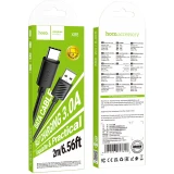 Кабель USB - USB Type-C, 2м, HOCO X88 Black (HC-53626)
