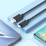 Кабель USB - USB Type-C, 2м, HOCO X88 Black (HC-53626)
