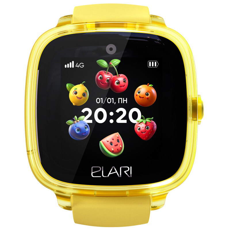 Умные часы Elari KidPhone Fresh 4G Yellow - фото 3