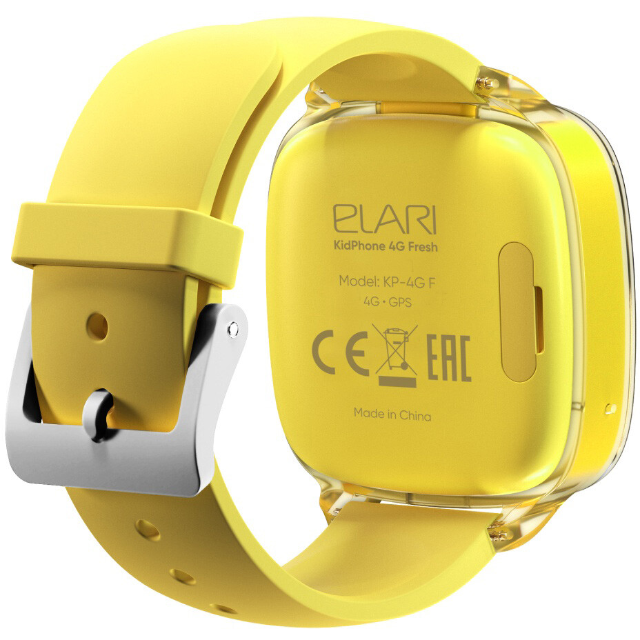 Умные часы Elari KidPhone Fresh 4G Yellow - фото 8
