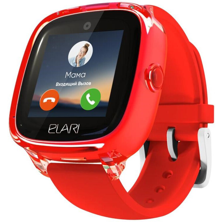 Умные часы Elari KidPhone Fresh 4G Red - фото 2