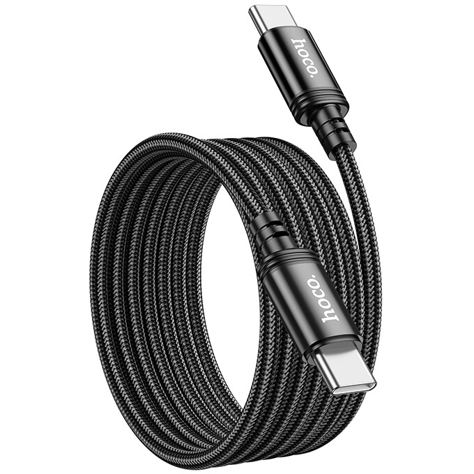 Кабель USB Type-C - USB Type-C, 2м, HOCO X89 Wind Black - HC-46482 - фото 2