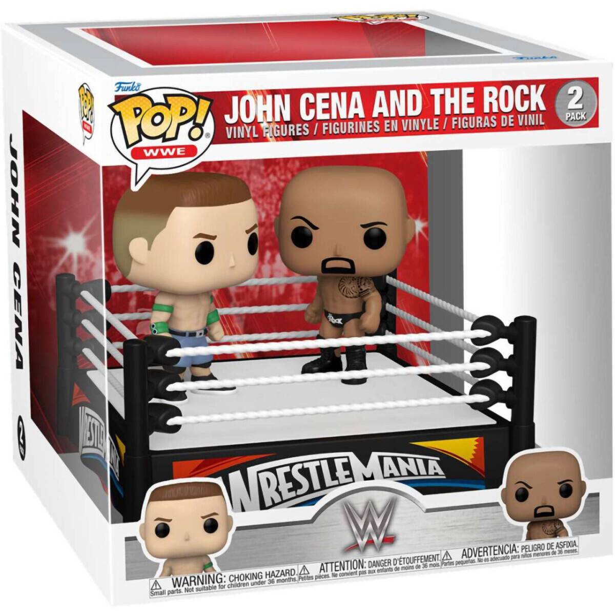 Фигурка Funko POP! Moment WWE Cena vs Rock (2012) - 61463 - фото 2