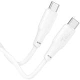 Кабель USB Type-C - USB Type-C, 2м, HOCO X93 Force White (HC-90705)