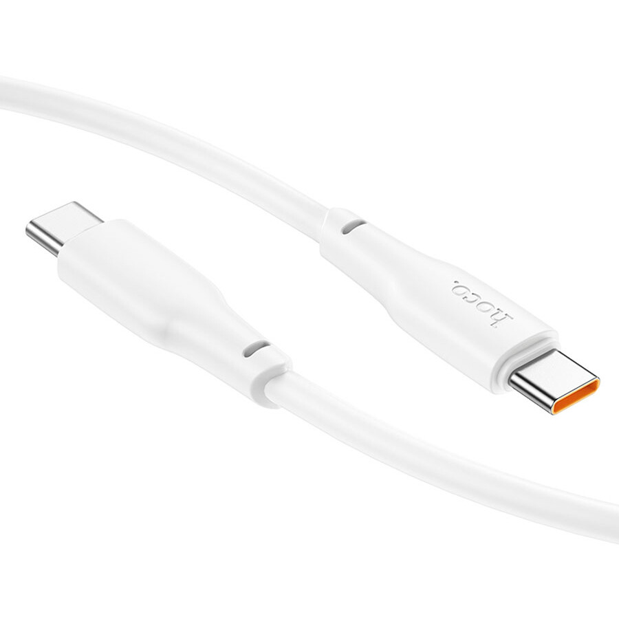 Кабель USB Type-C - USB Type-C, 2м, HOCO X93 Force White (HC-90705) - фото 5