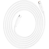 Кабель USB Type-C - USB Type-C, 2м, HOCO X93 Force White (HC-90705)