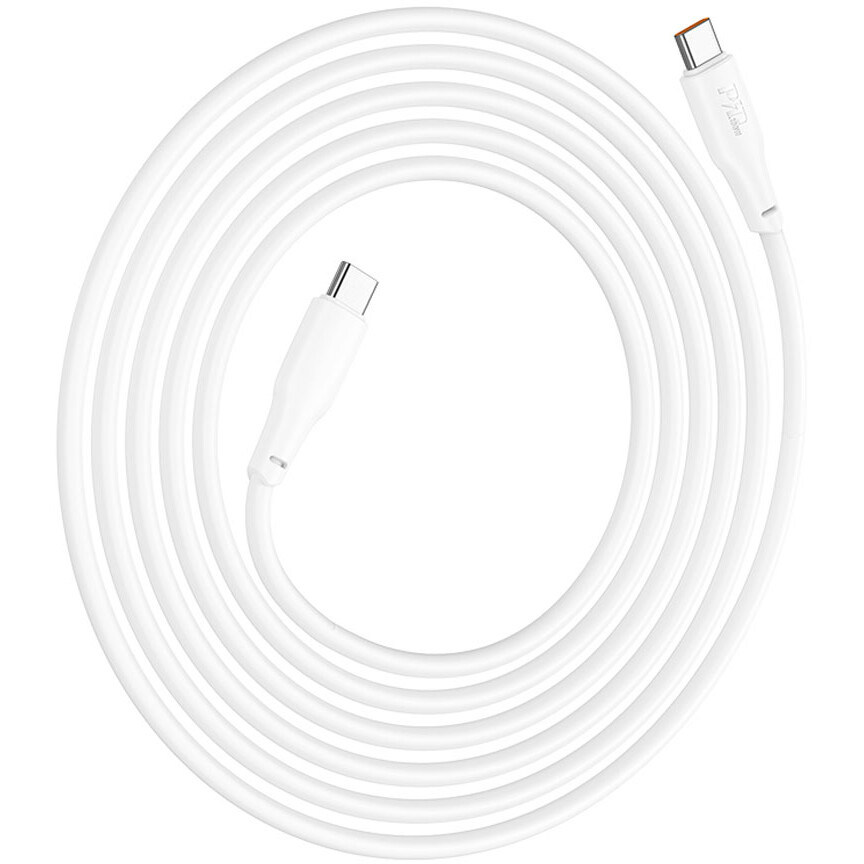 Кабель USB Type-C - USB Type-C, 2м, HOCO X93 Force White (HC-90705) - фото 6