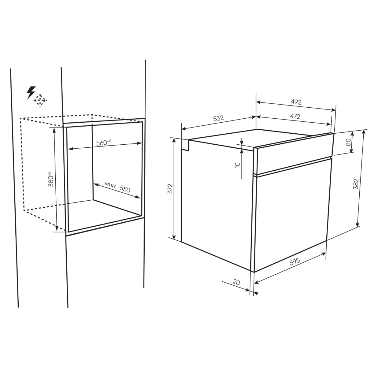 Встраиваемая микроволновая печь Kuppersberg HMW 611 BB - фото 7