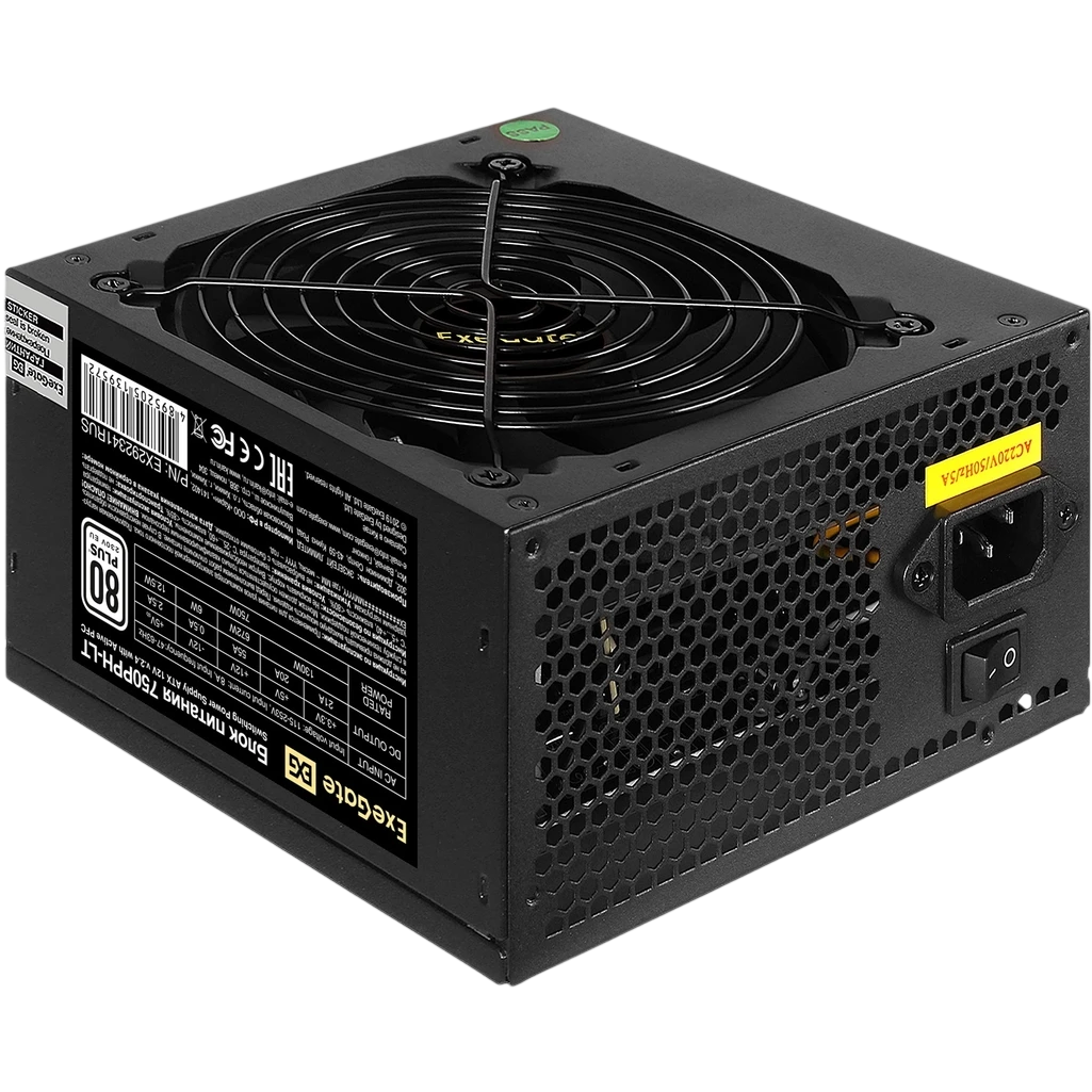 Блок питания 750W ExeGate 750PPH-LT-S OEM - EX292341RUS-OEM-S - фото 2