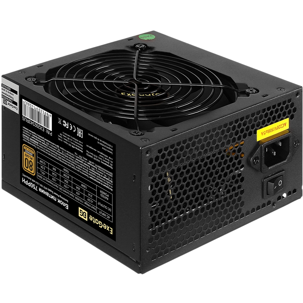 Блок питания 750W ExeGate 750PPH-S OEM - EX292343RUS-OEM-S - фото 2