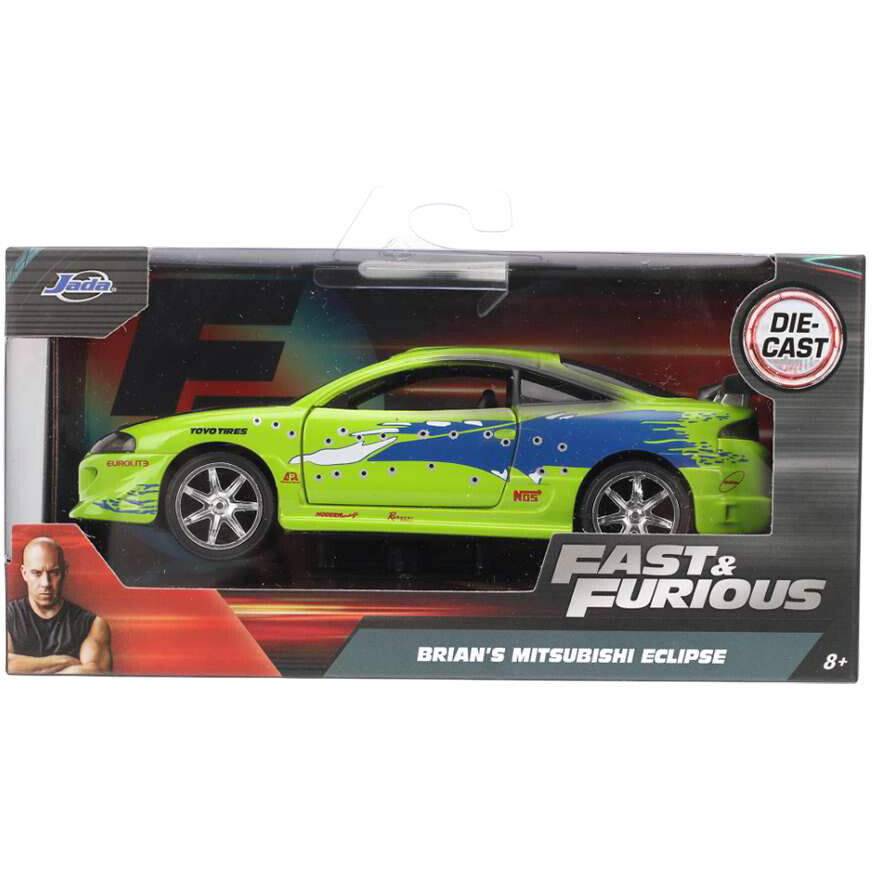 Коллекционная модель Jada Toys FF 1995 Mitsubishi Eclipse New - 36356 - фото 6