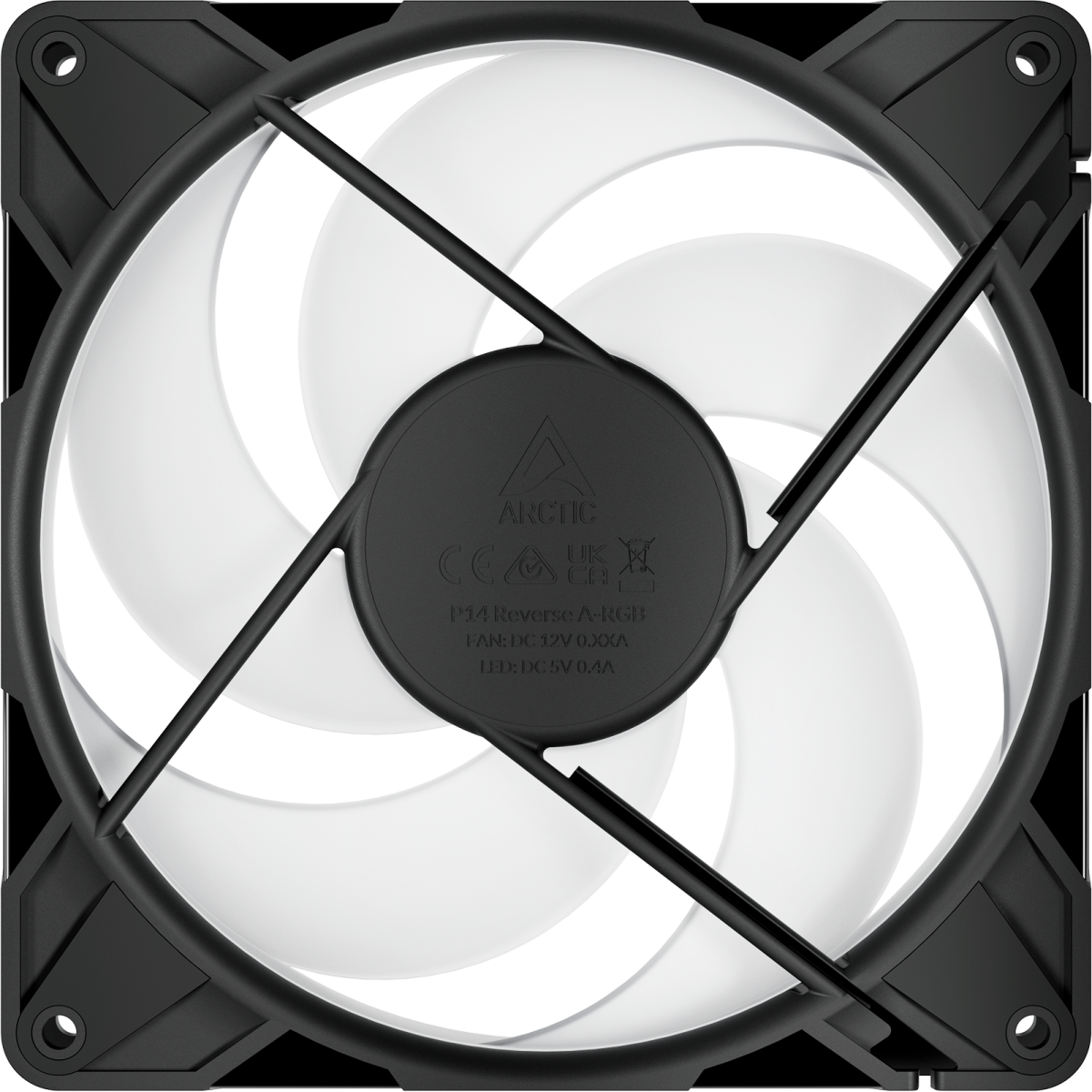 Вентилятор для корпуса Arctic P14 Pro Reverse A-RGB Black - ACFAN00323A - фото 4