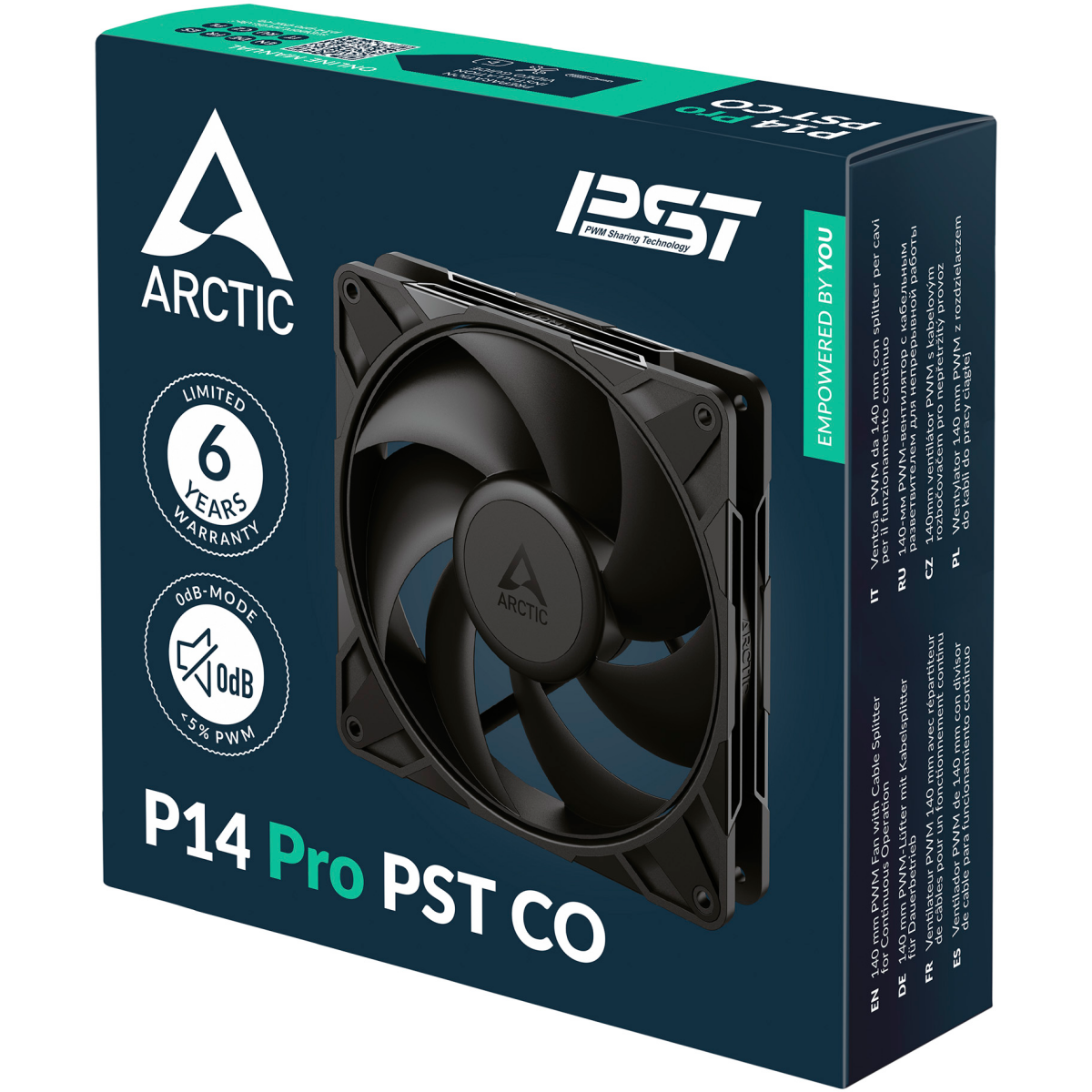 Вентилятор для корпуса Arctic P14 Pro PST CO Black - ACFAN00316A - фото 6