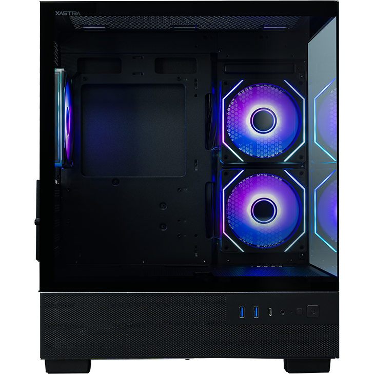 Корпус XASTRA Q400M 3ARGB-C6-UC Black - Q400M-3FM12A-C6-UC - фото 3