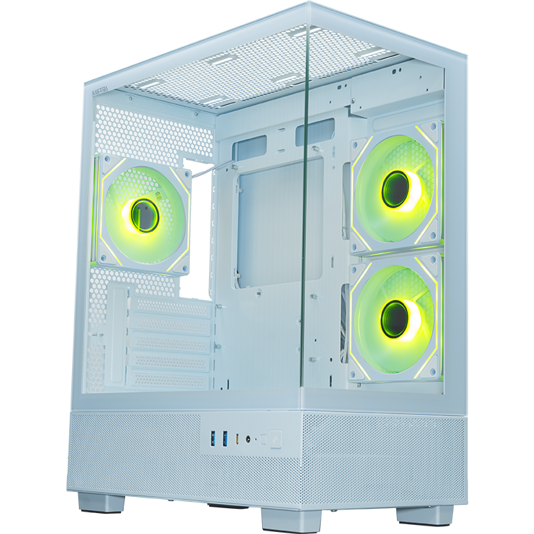 Корпус XASTRA Q400M 3ARGB-C6-UC White - Q400M-3FM12A-C6-UC-WH