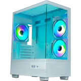 Корпус XASTRA Q400M 3ARGB-C6-UC White (Q400M-3FM12A-C6-UC-WH)