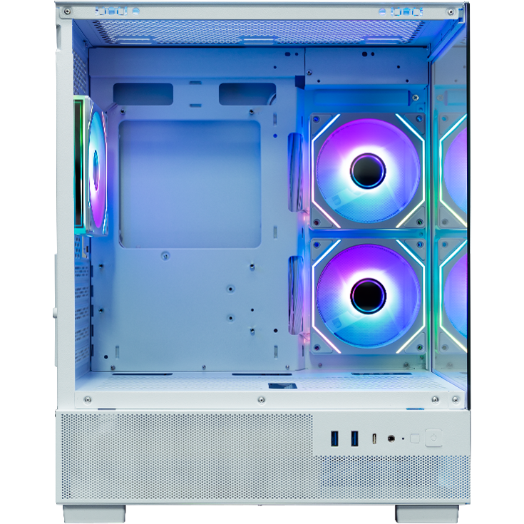 Корпус XASTRA Q400M 3ARGB-C6-UC White - Q400M-3FM12A-C6-UC-WH - фото 3