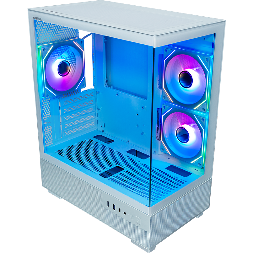Корпус XASTRA Q400M 3ARGB-C6-UC White - Q400M-3FM12A-C6-UC-WH - фото 5