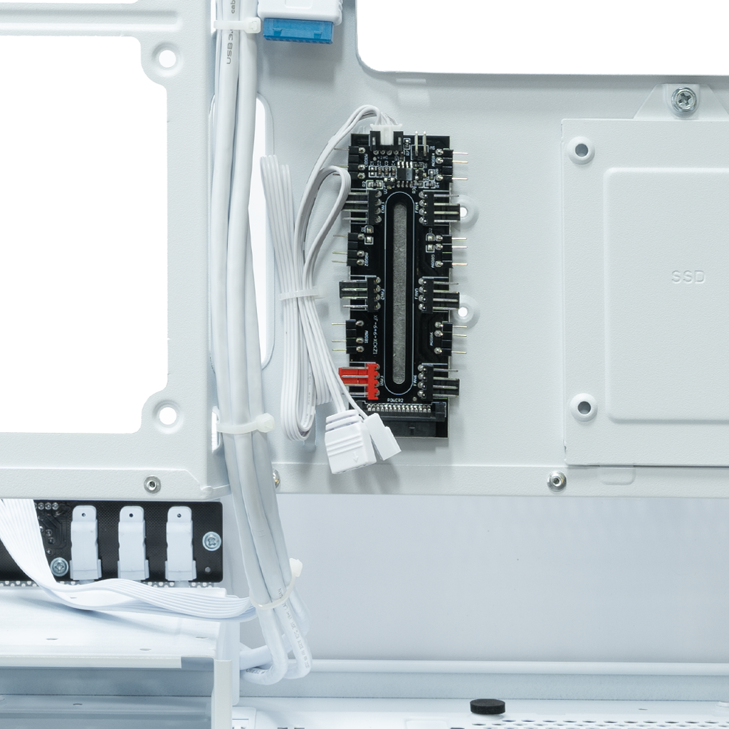 Корпус XASTRA Q400M 3ARGB-C6-UC White - Q400M-3FM12A-C6-UC-WH - фото 9