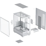 Корпус XASTRA Q400M 3ARGB-C6-UC White (Q400M-3FM12A-C6-UC-WH)