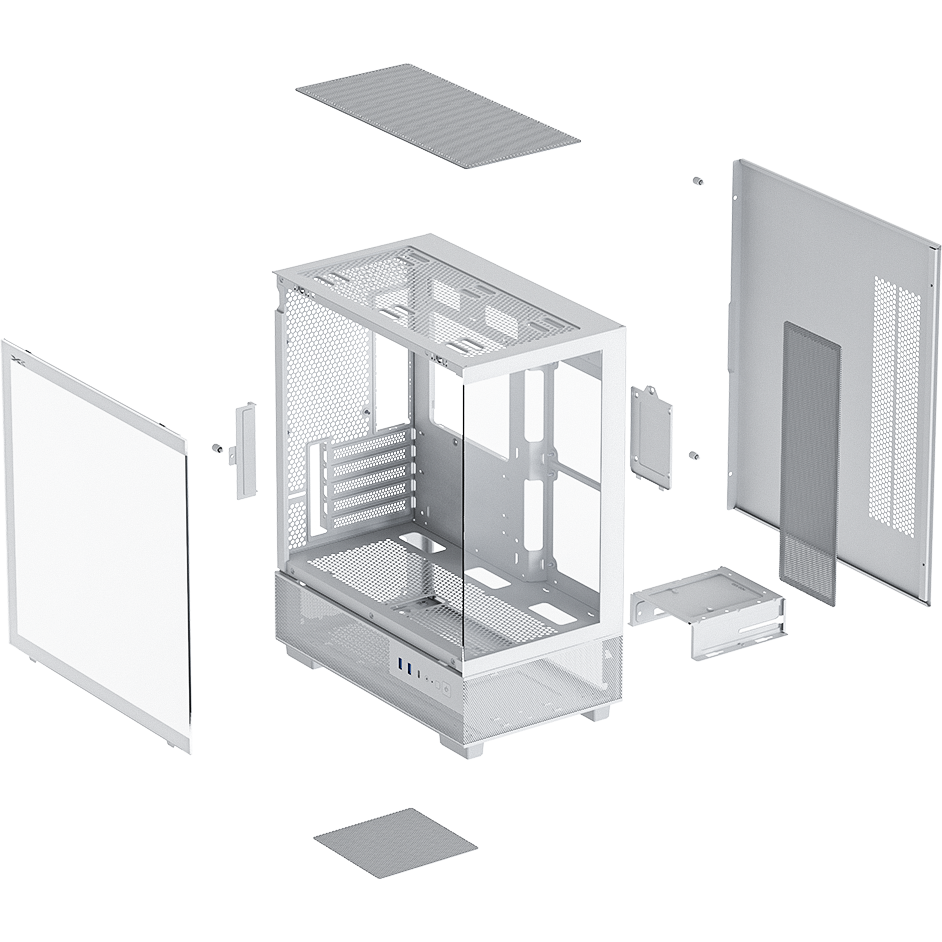 Корпус XASTRA Q400M 3ARGB-C6-UC White - Q400M-3FM12A-C6-UC-WH - фото 13